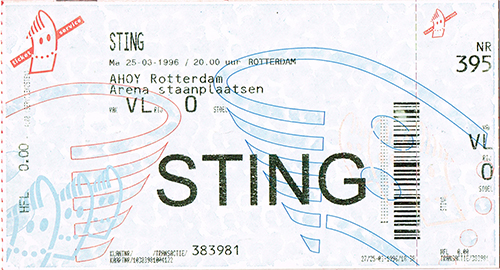Sting 03-25-96 Ahoy Rotterdam Arena - The Netherlands