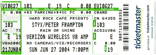 Styx/Peter Frampton 06-27-2004 Verizon Wireless VB Amp - Las Vegas, NV