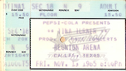 11-01-85 Reunion Arena, Dallas, TX